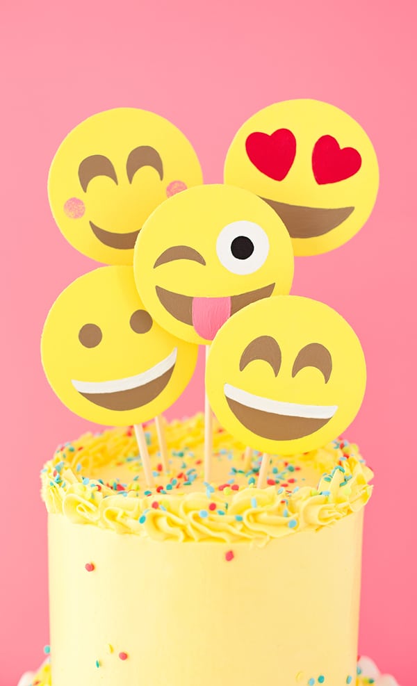 Emoji cake toppers
