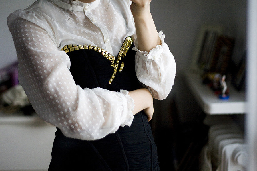 Studded corset