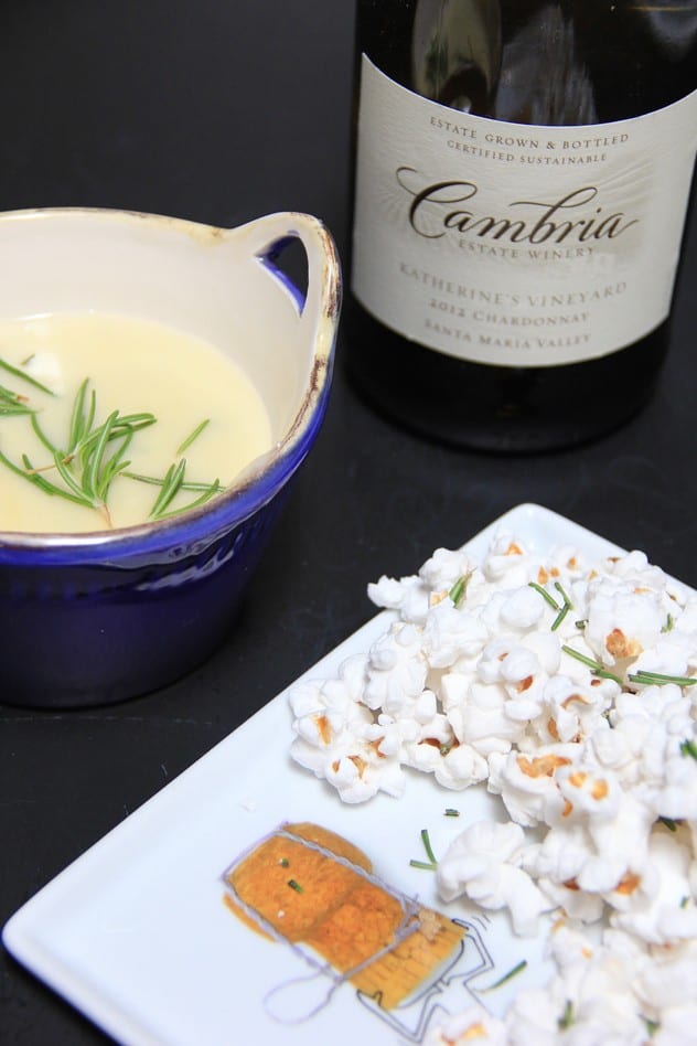 Wine and two cheese rosemary fondue