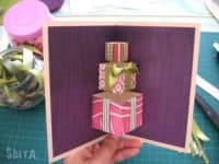 3D pop up presents card 200x150 Pretty and Personalized: Fabulous Homemade Birthday Card Ideas