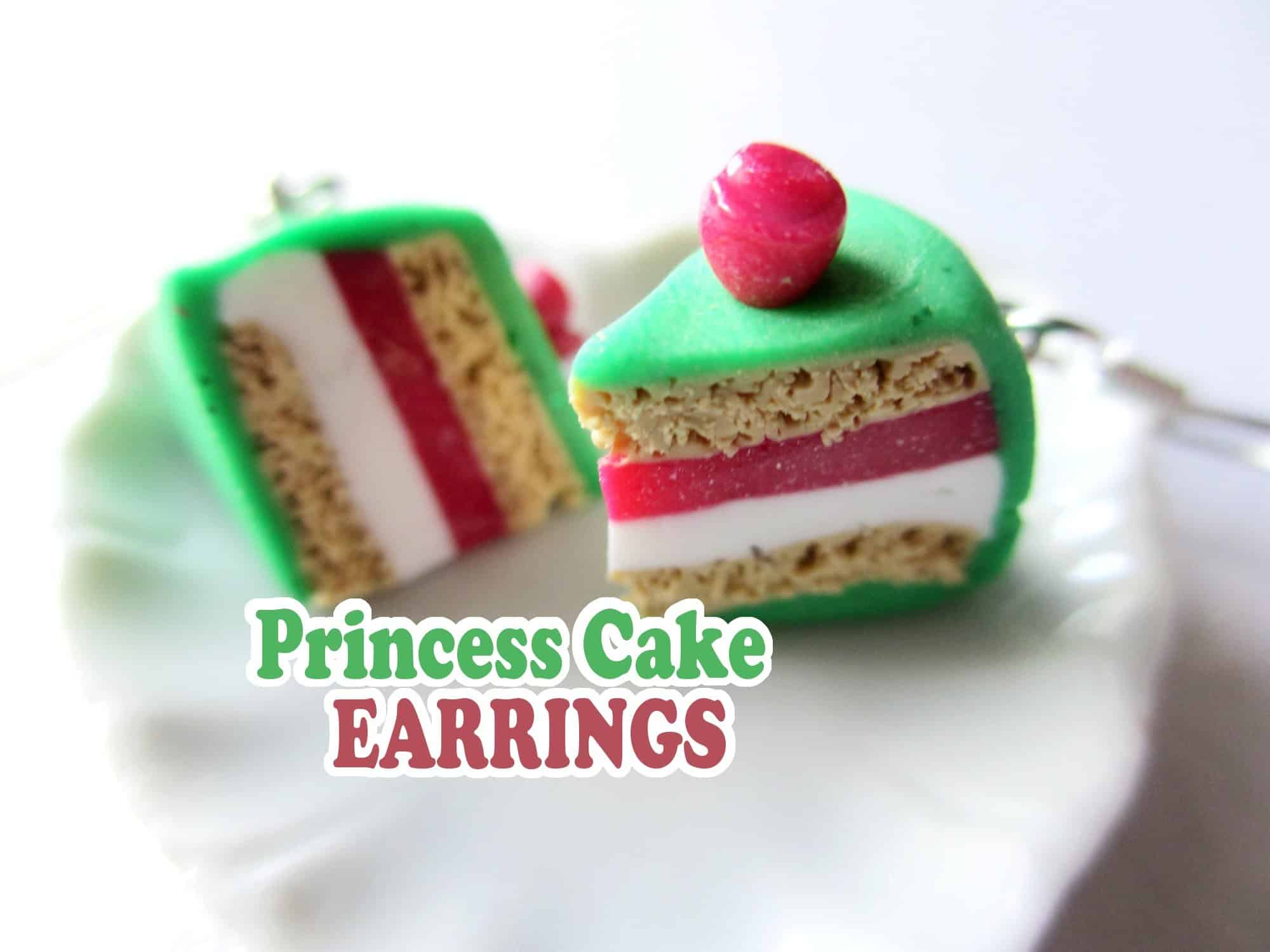 Cake earrings