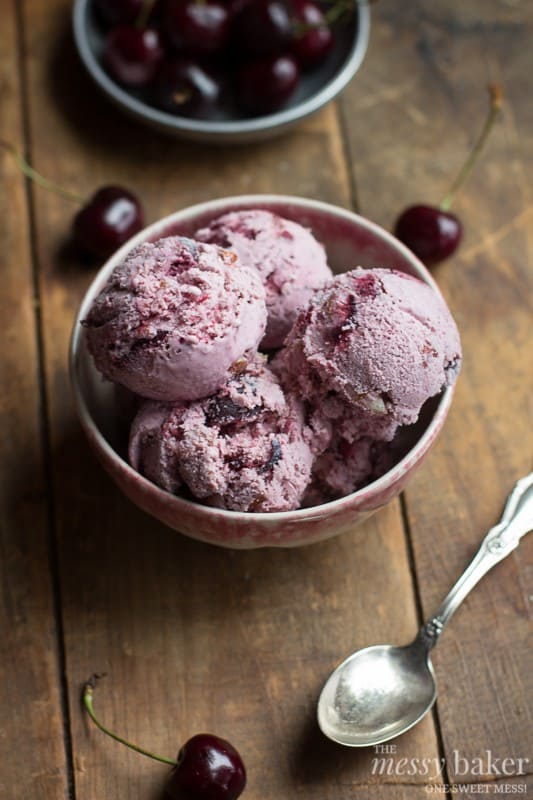 Cherry ice cream