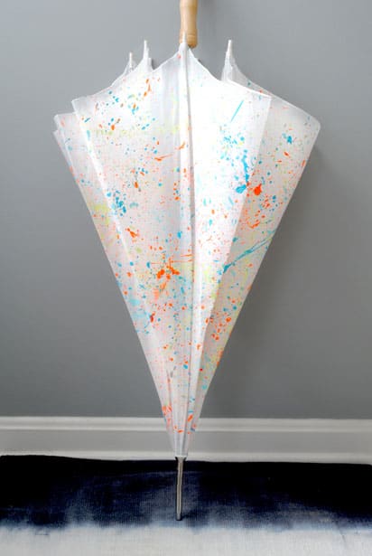 Paint splatter umbrella