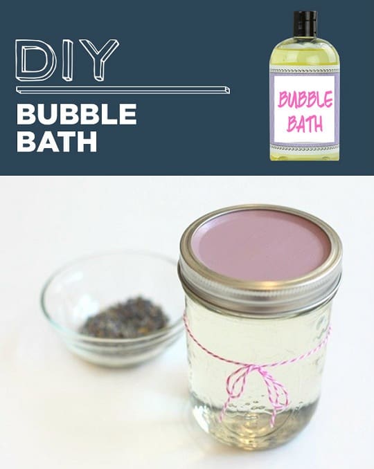 Simple essential oil bubble bath