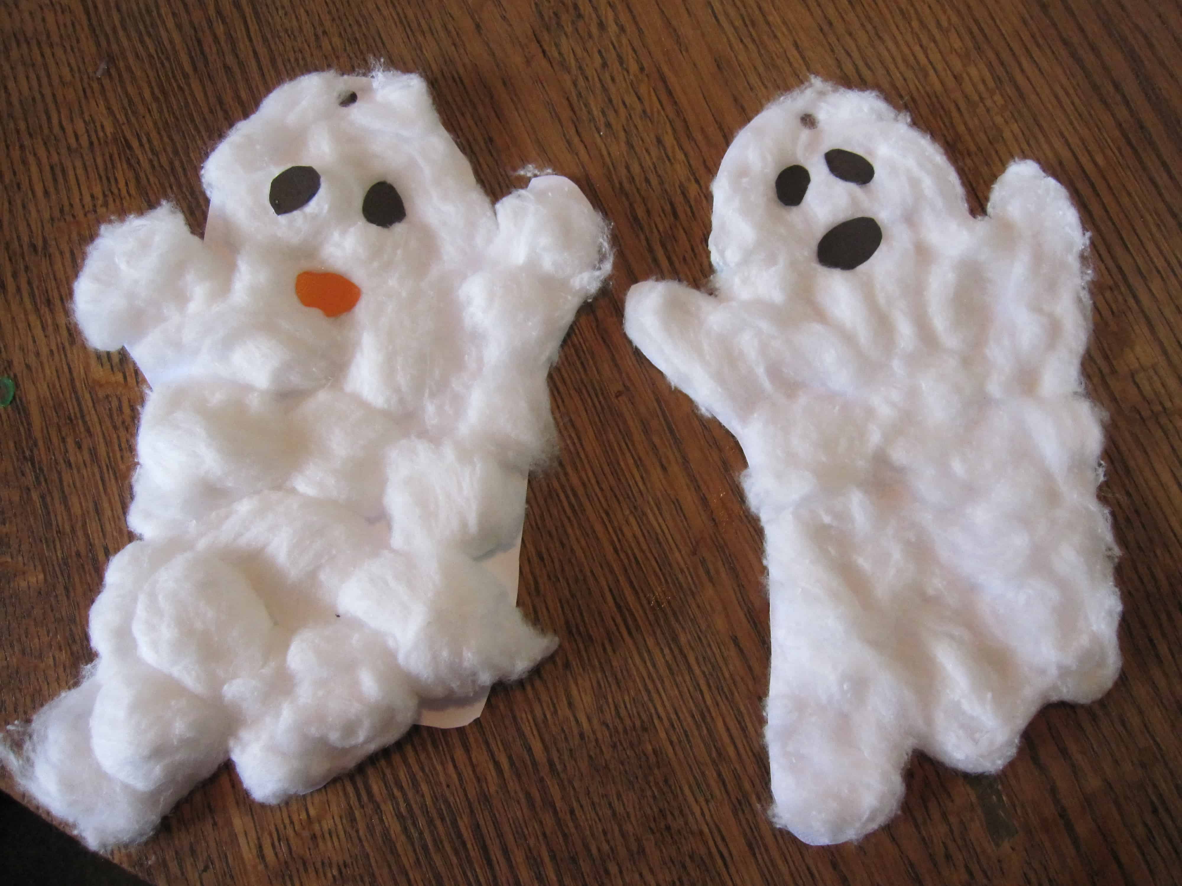 Cotton ball ghosts