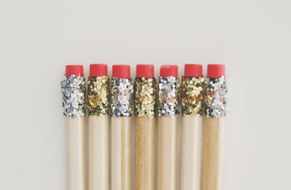 Glitter pencils