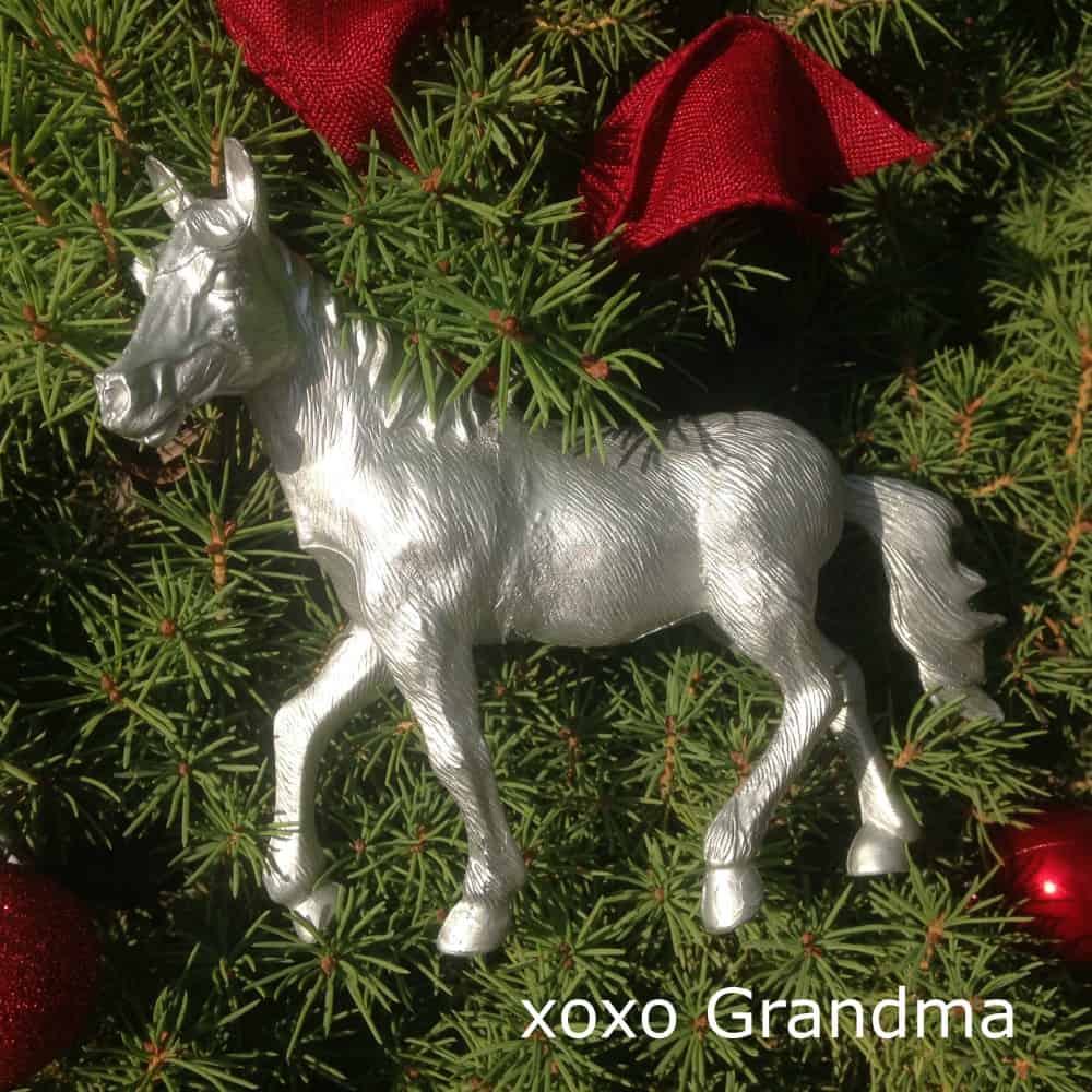 Horse christmas ornament