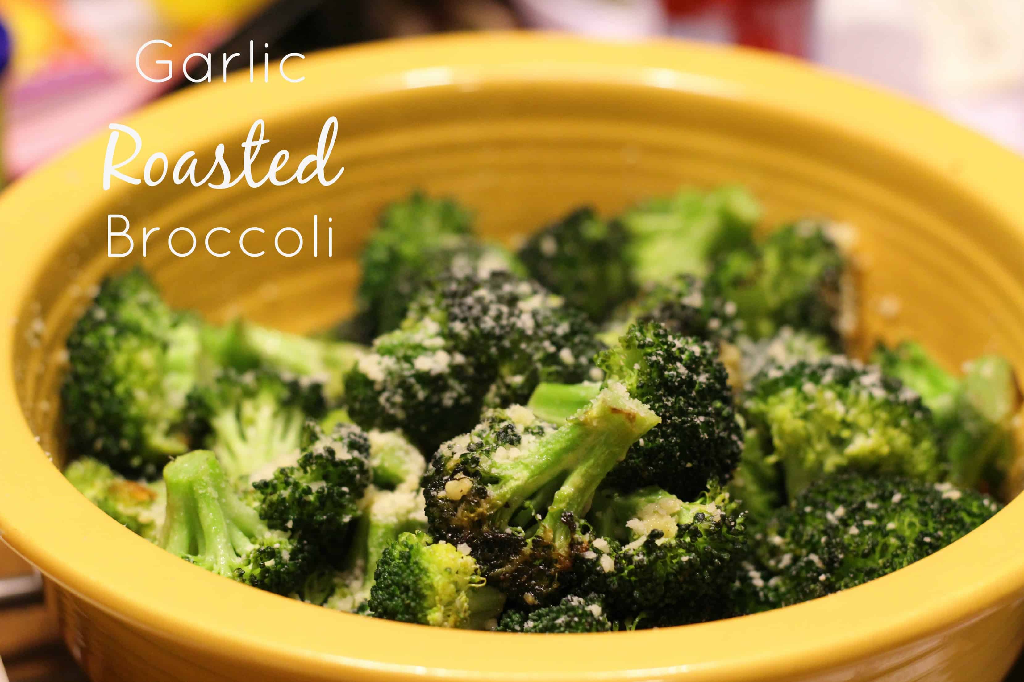 Roasted garlic broccoli