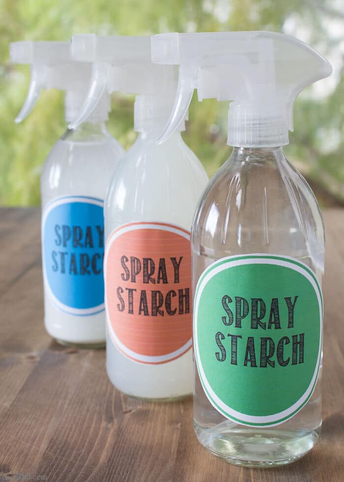 Spray starch