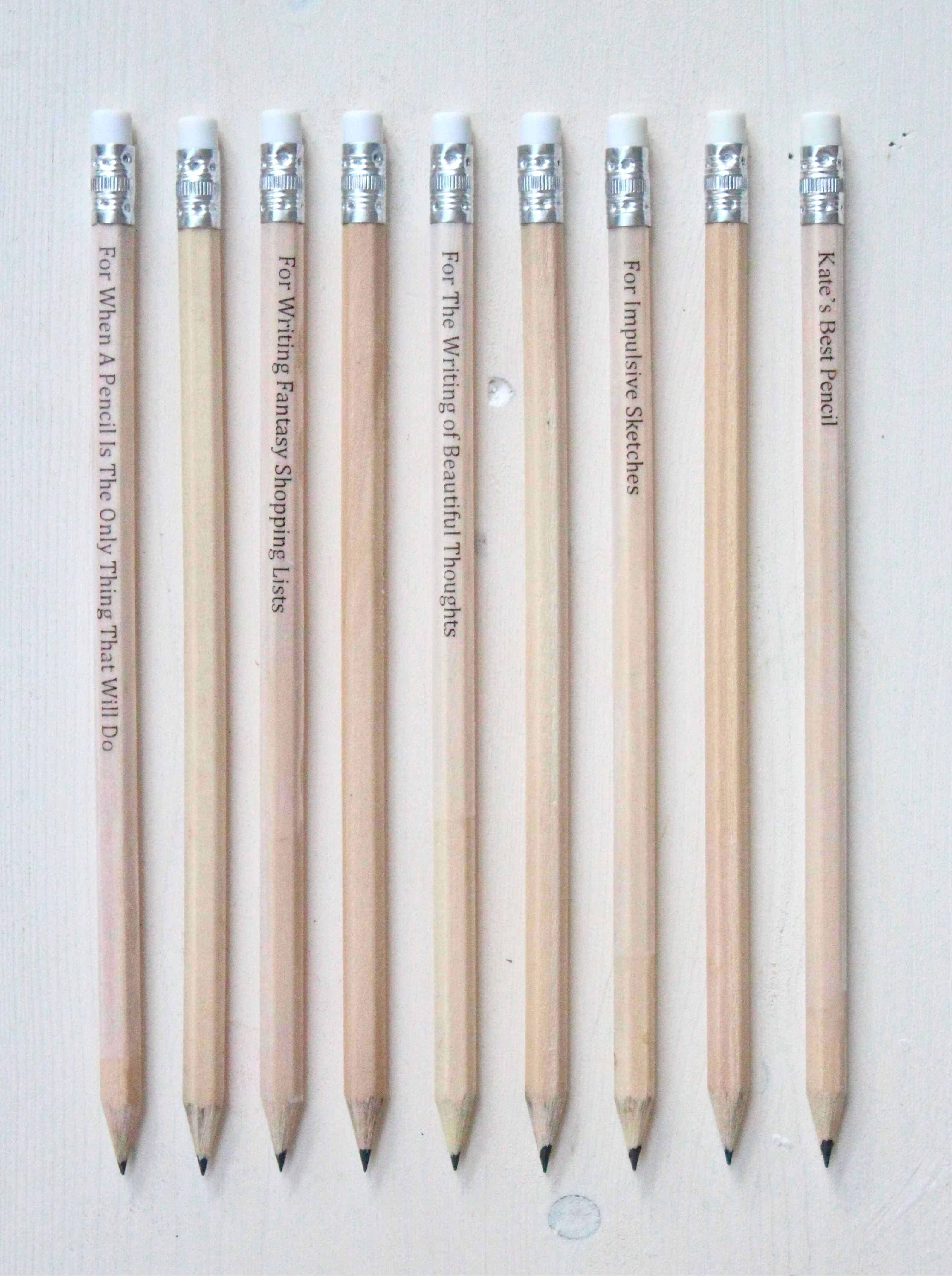 Worded pencils