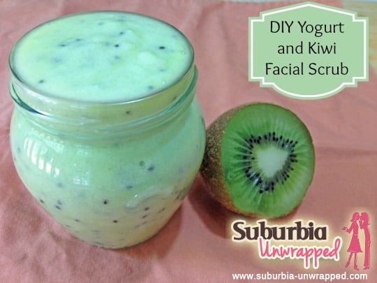 Yogurt and kiwi facial scrub