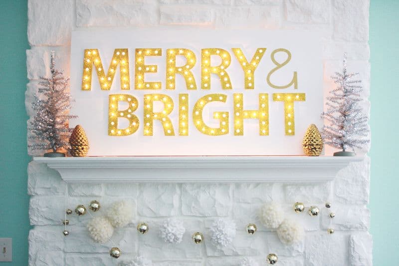 Christmas marquee light