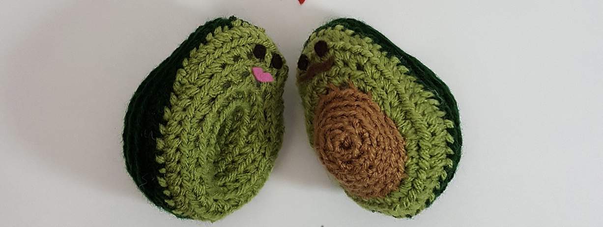 Crochet avocados