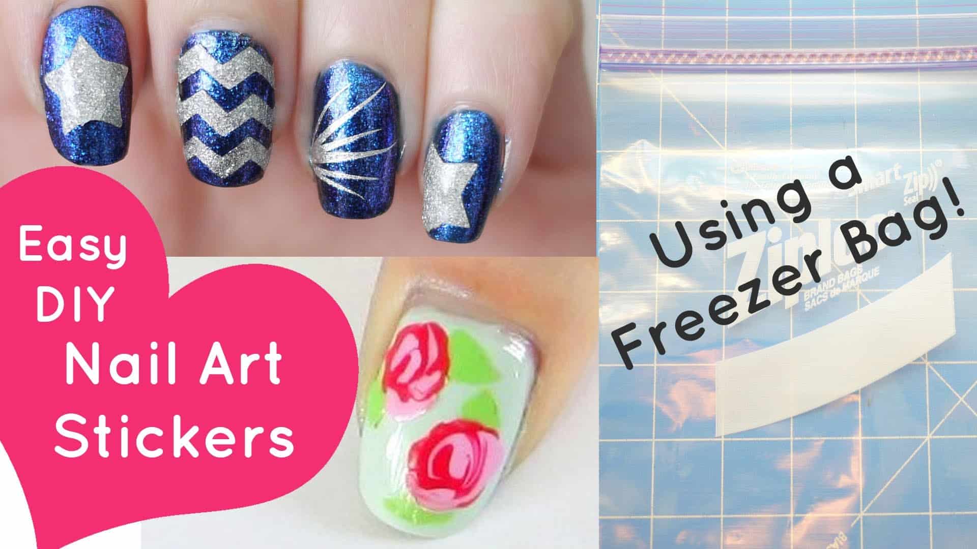 Freezer bag nail stickers