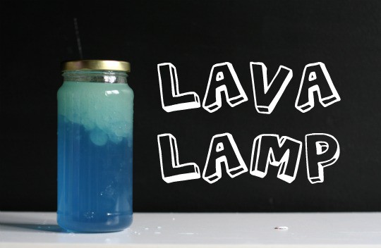 Glass jar lava lamp