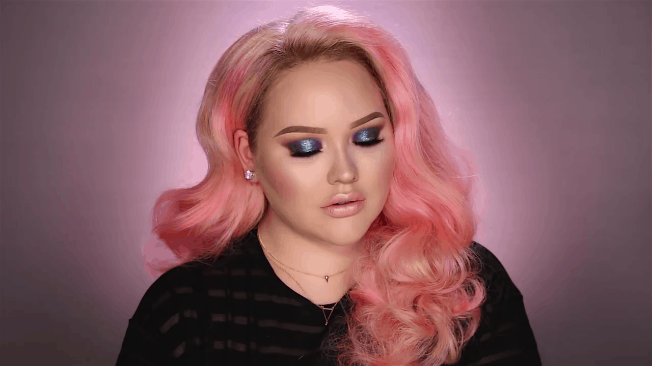 Mermaid glitter makeup