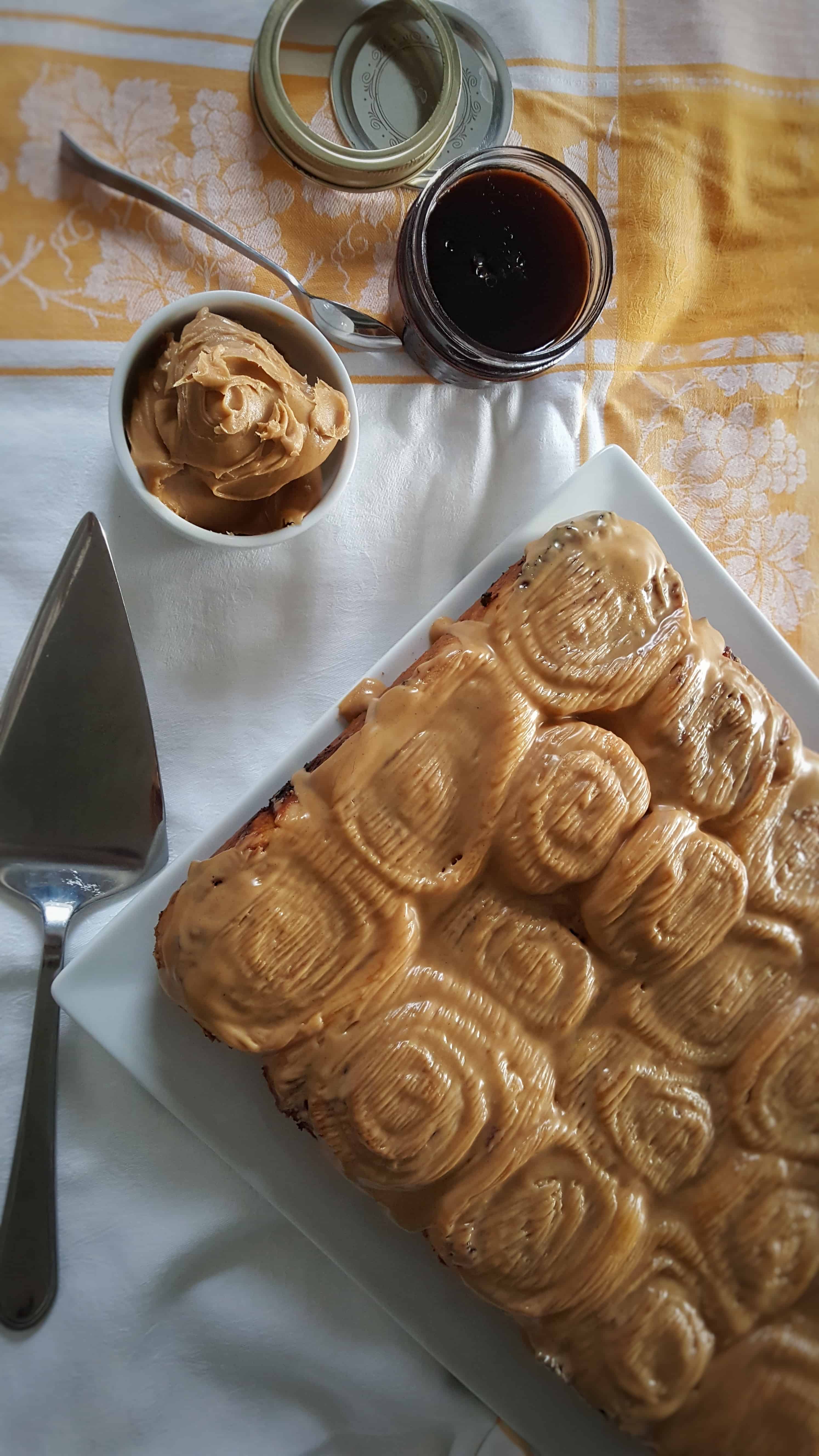 Peanut butter and jelly cinnamon rolls