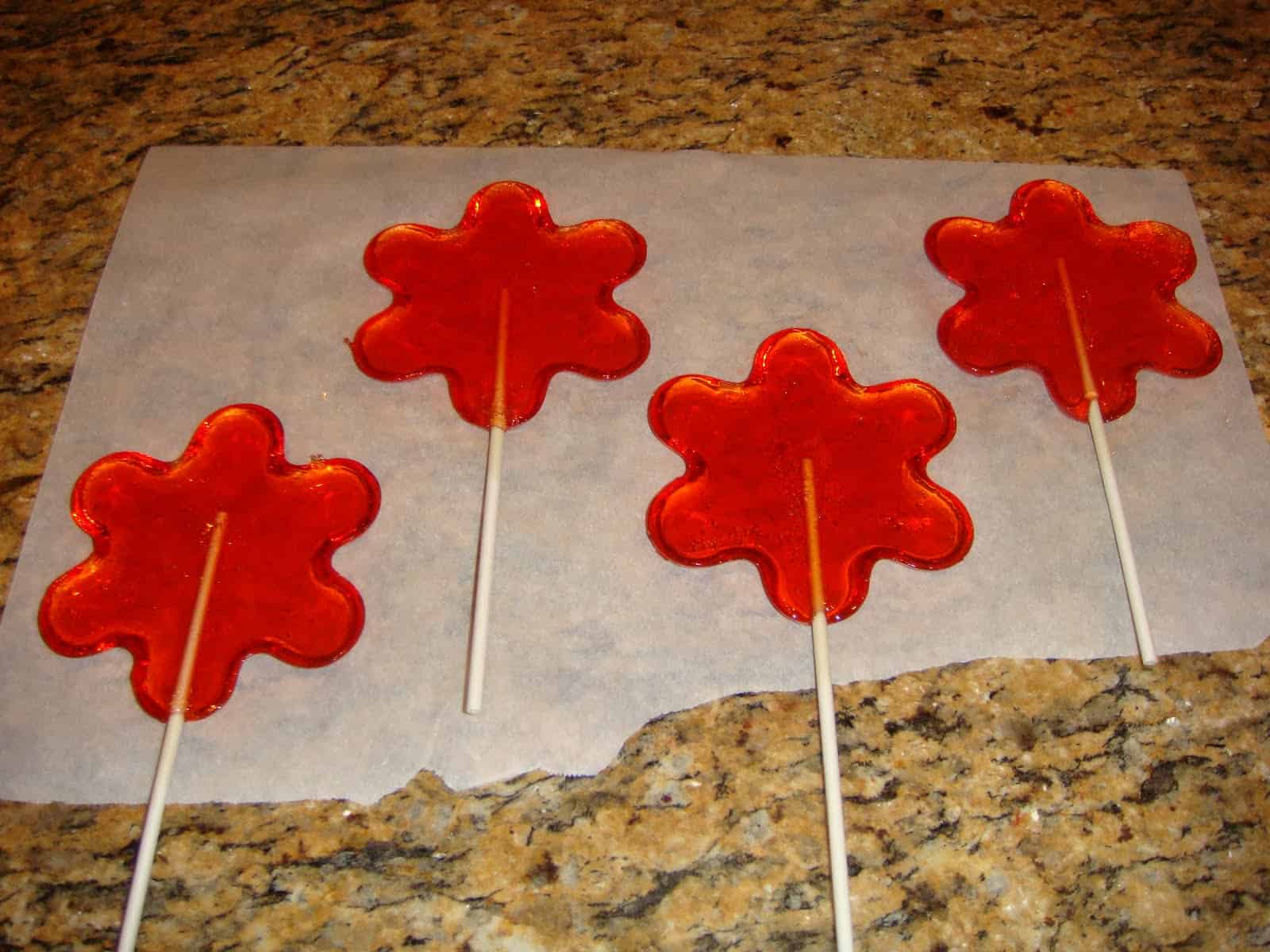 Star shaped lollipops