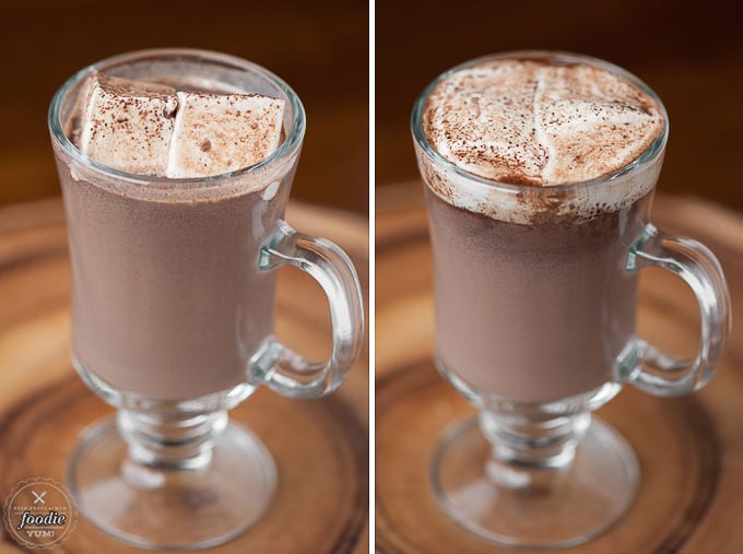 Vanilla bean hot chocolate