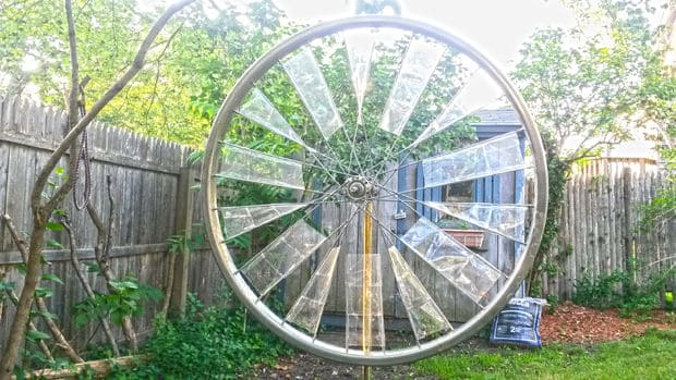 Bicycle wheel windmill
