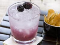 Blackberry cocktail with a blackberry garnish 200x150 Take a Refreshingly Fragrant Break: 15 Delicious Floral Cocktails