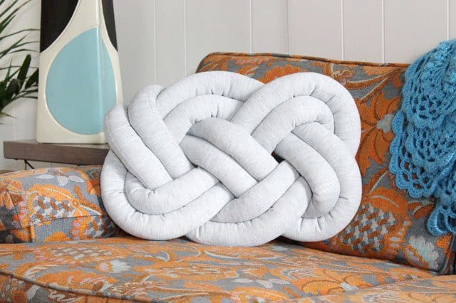 Celtic knot pillow