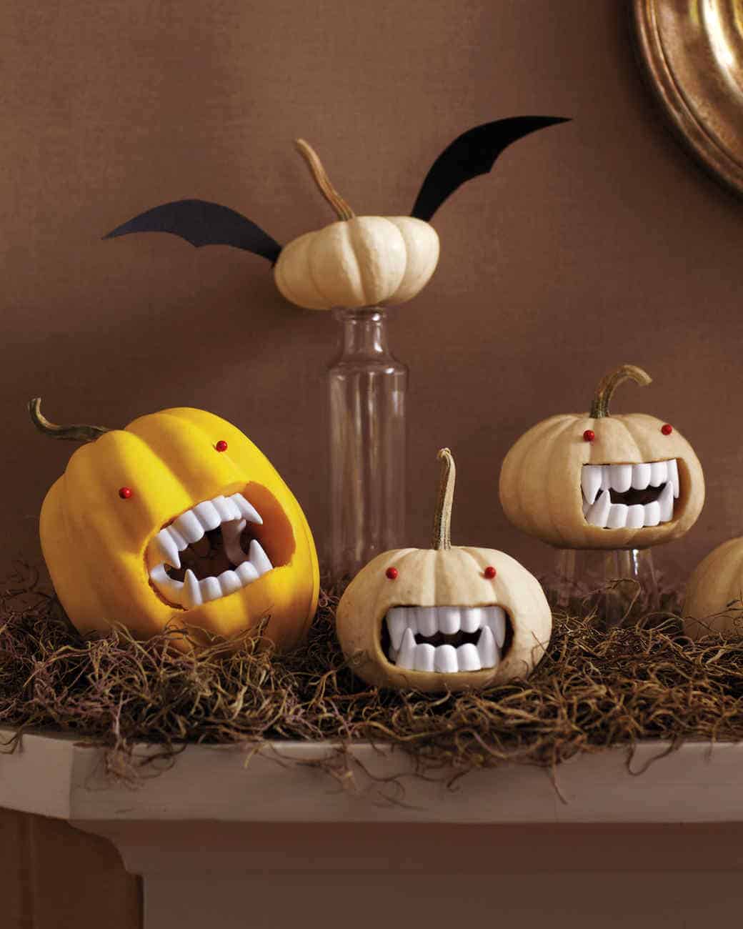 DIY vampire pumpkins