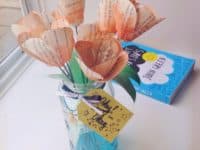 Dyed newspaper and wire tulips 200x150 Saving the Planet: Useful Ways to Upcycle Newspapers