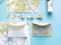 Folded map memento envelopes 200x150 Hello World: 15 Travel Scrapbooking Ideas for the Globetrotter