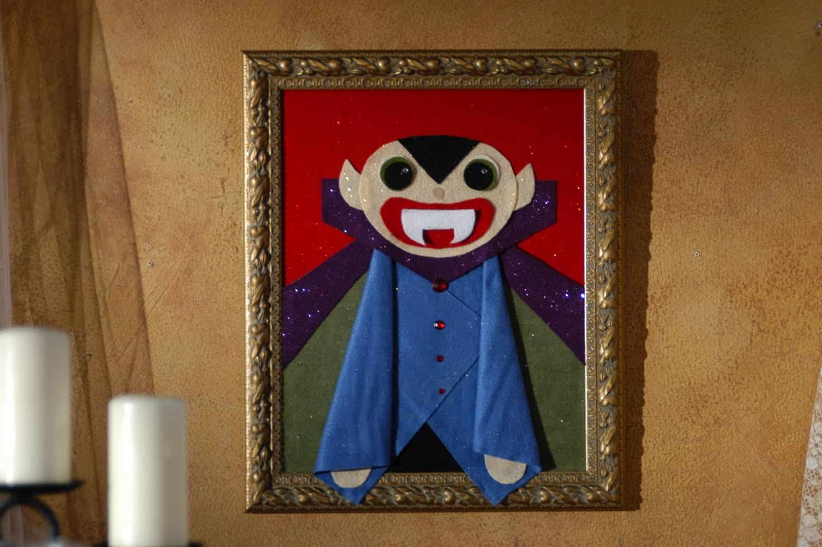Framed Pin the Fans on the Vampire game