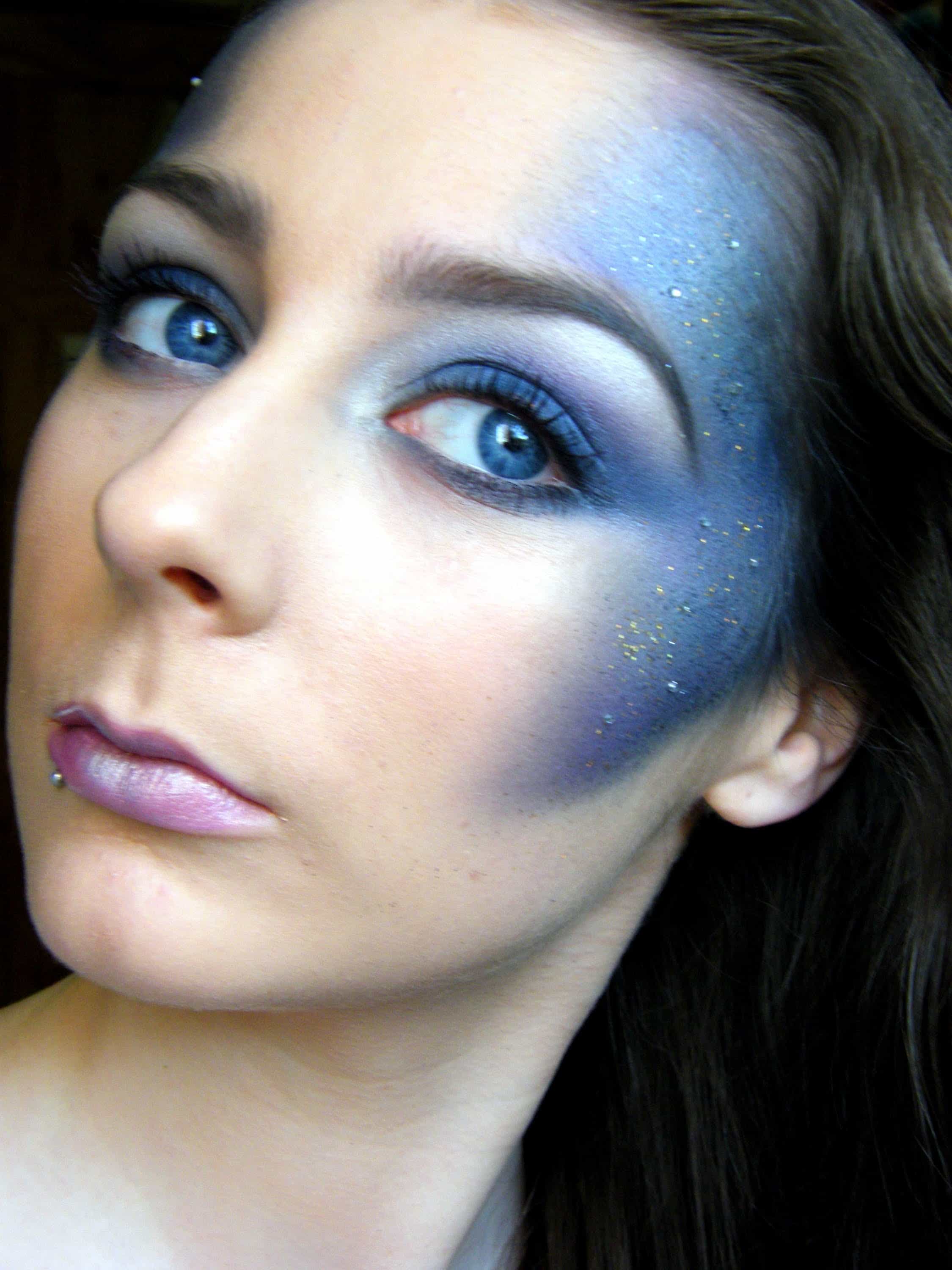 Halloween galaxy makeup