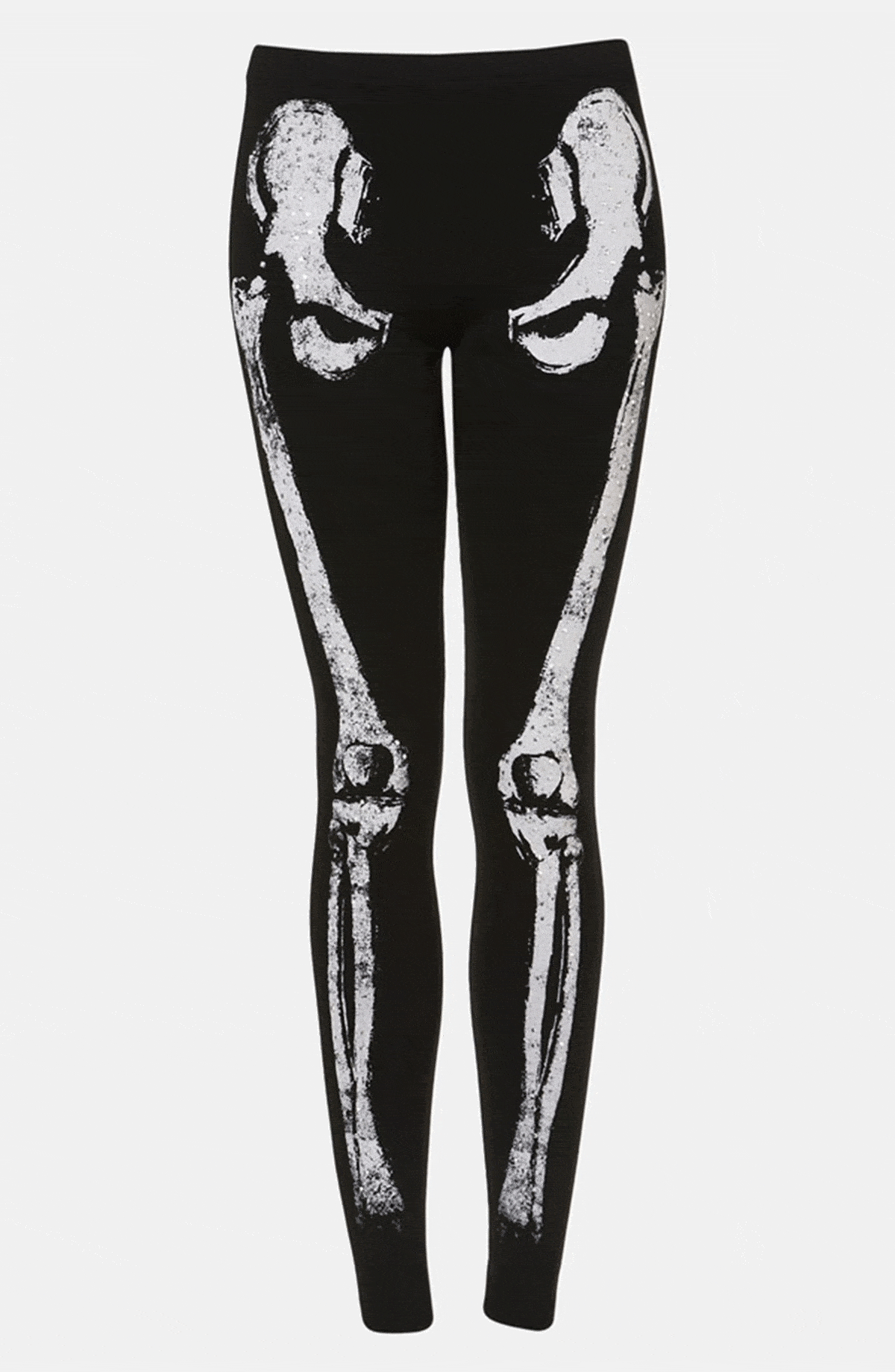 Hand painted skeleton tights