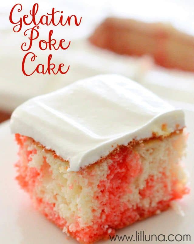 Jello poke cake