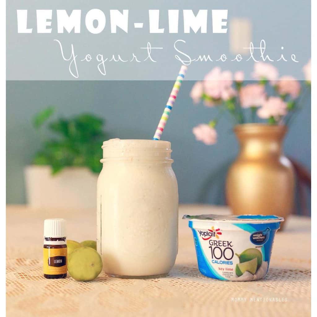 Lemon lime yogurt smoothie