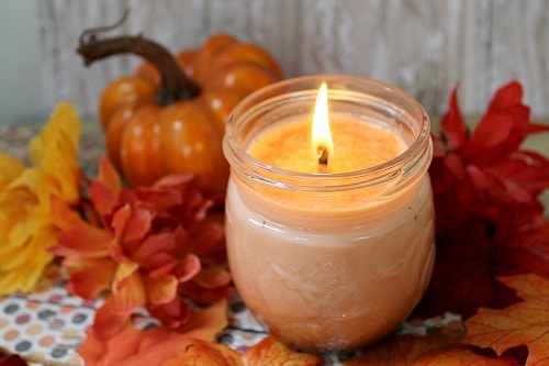 Pumpkin and nutmeg candle