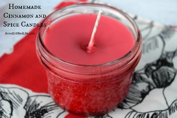 Red cinnamon candle