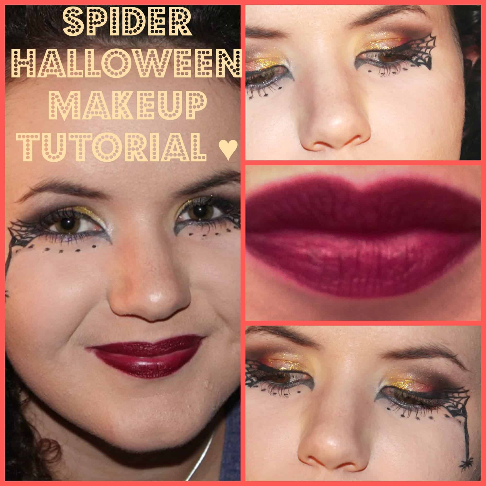 Spider Halloween makeup