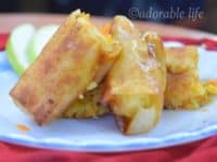 Carrot apple cheese spring rolls 200x150 A Delicious Snack: 15 Unconventional Spring Roll Recipes