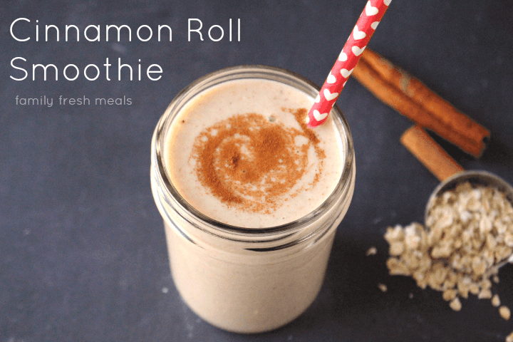Cinnamon roll smoothie