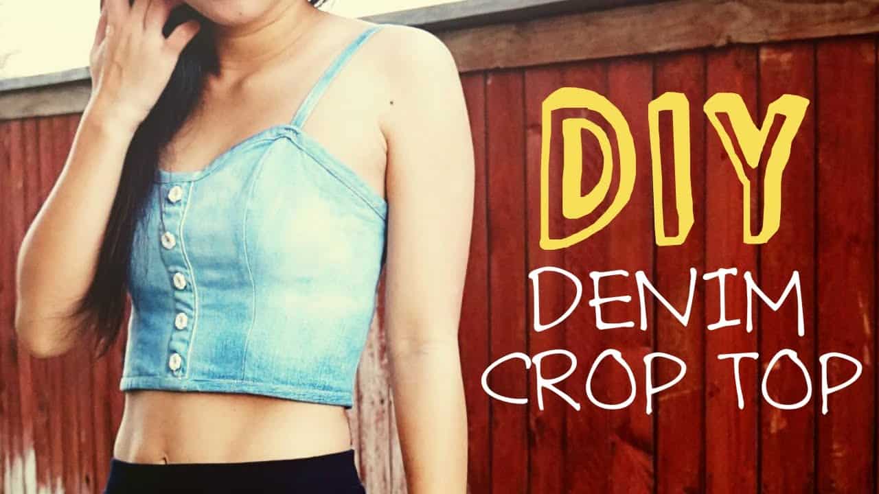 Denim crop top