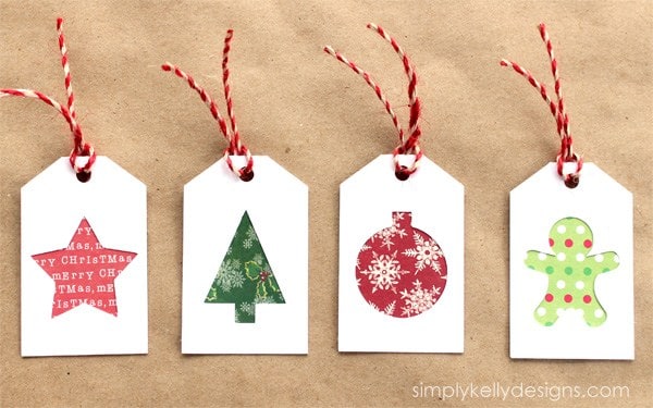 Festive gift tags