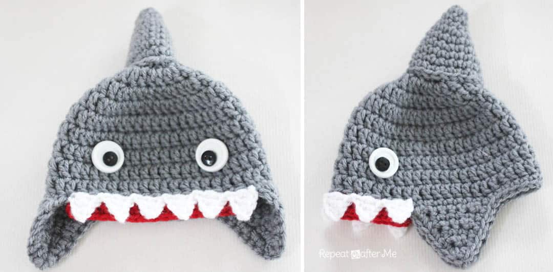 Shark ear flap hat