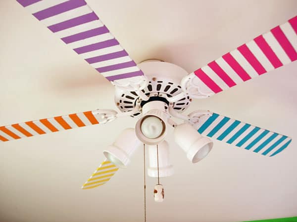Washi tape ceiling fan