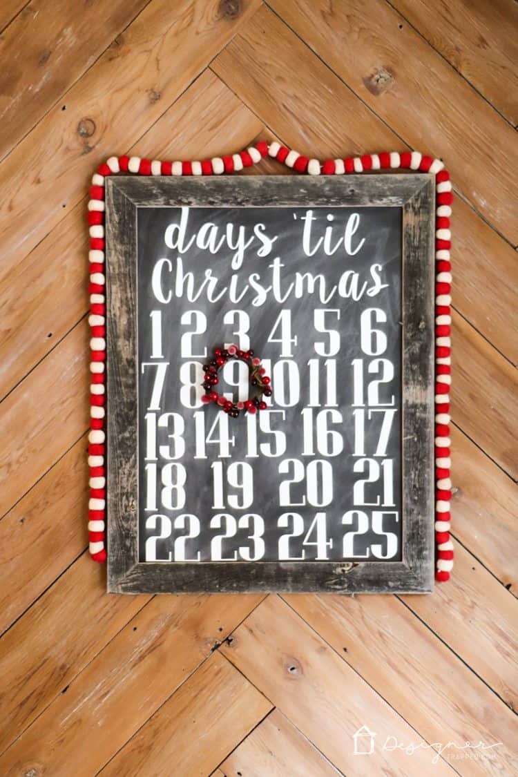Christmas countdown calendar