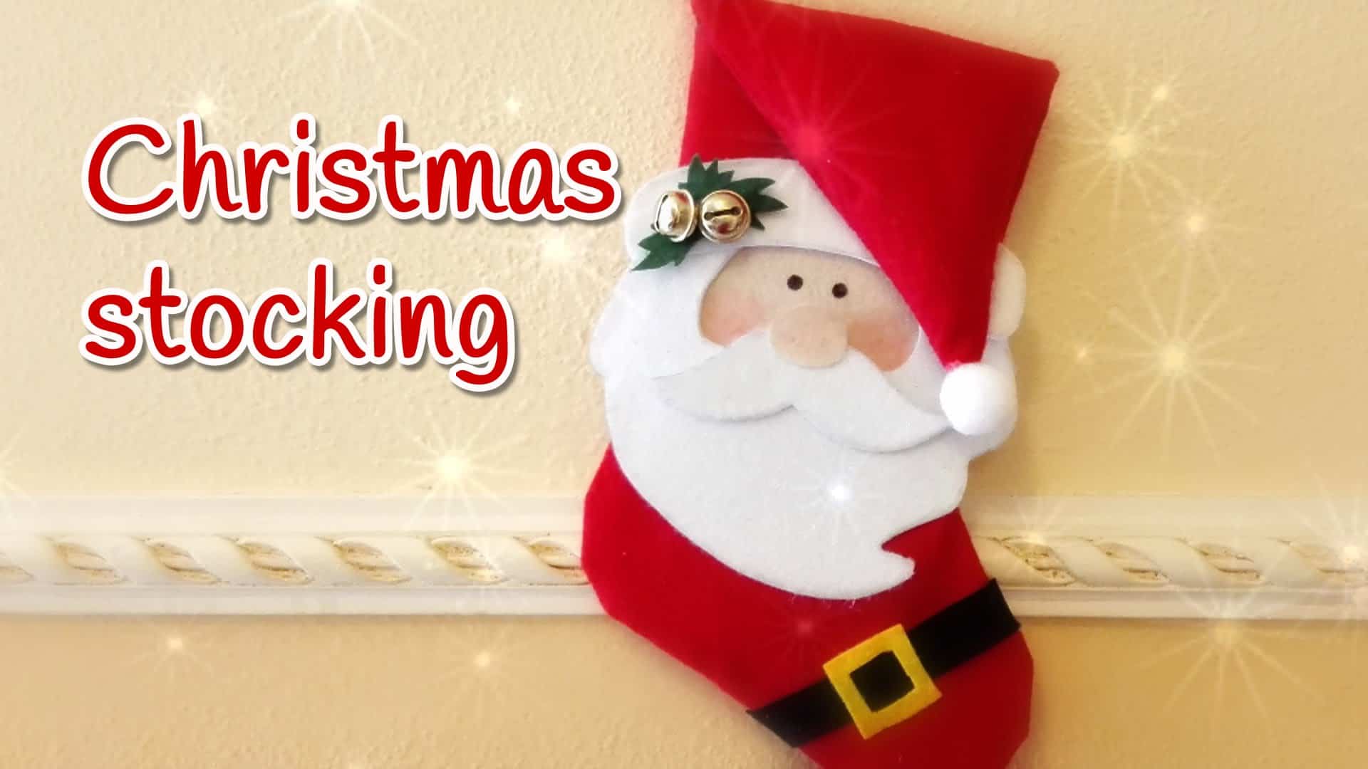 Santa christmas stocking