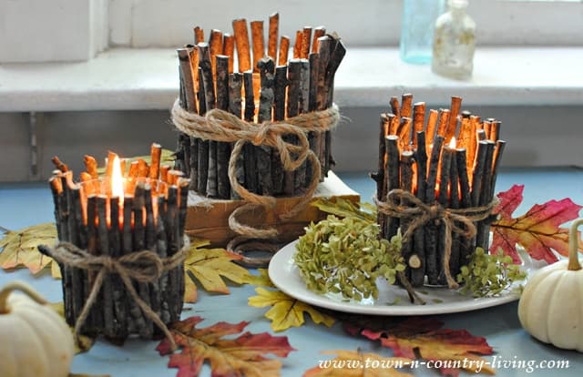 Twig candles