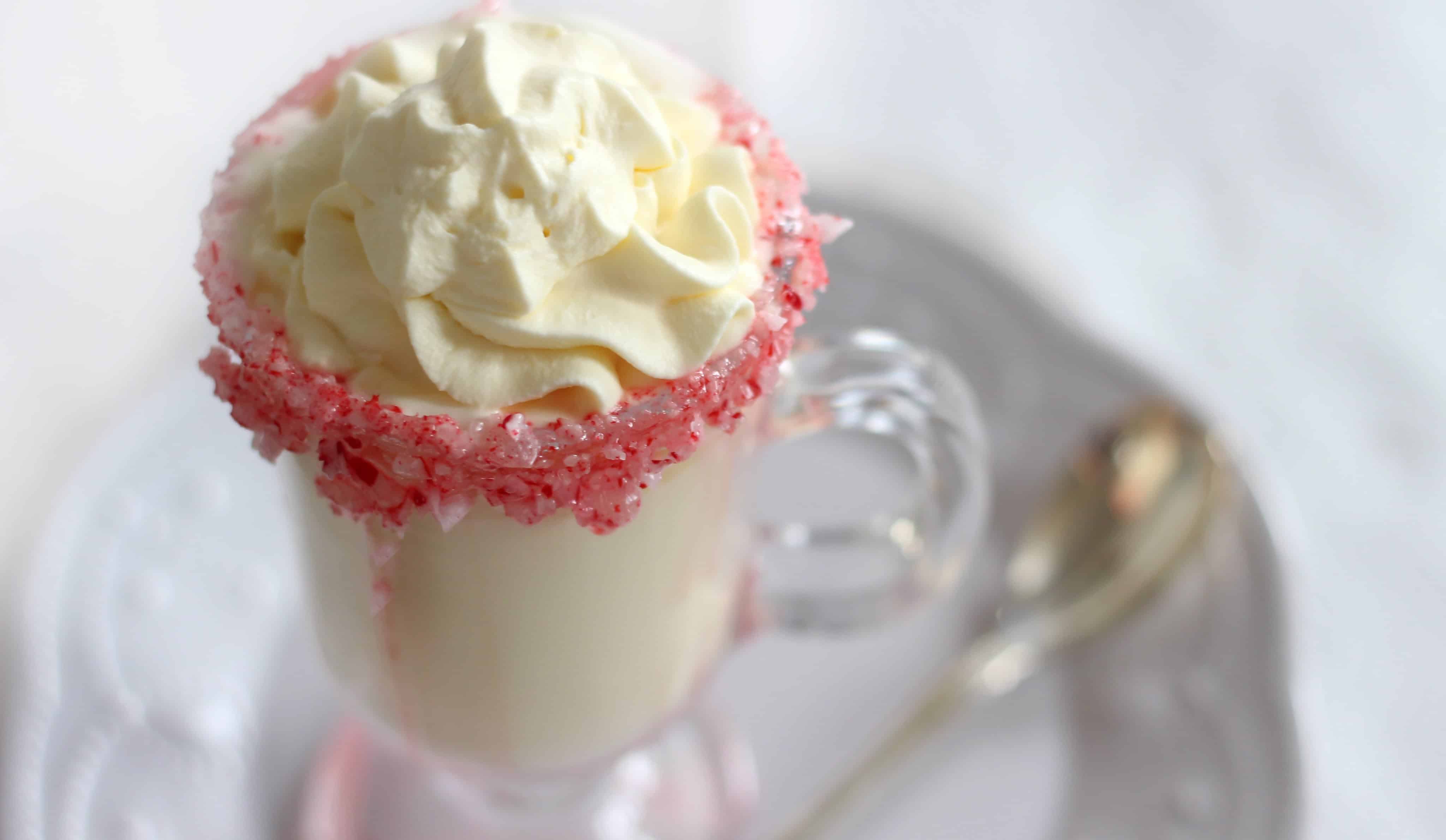 White peppermint hot chocolate