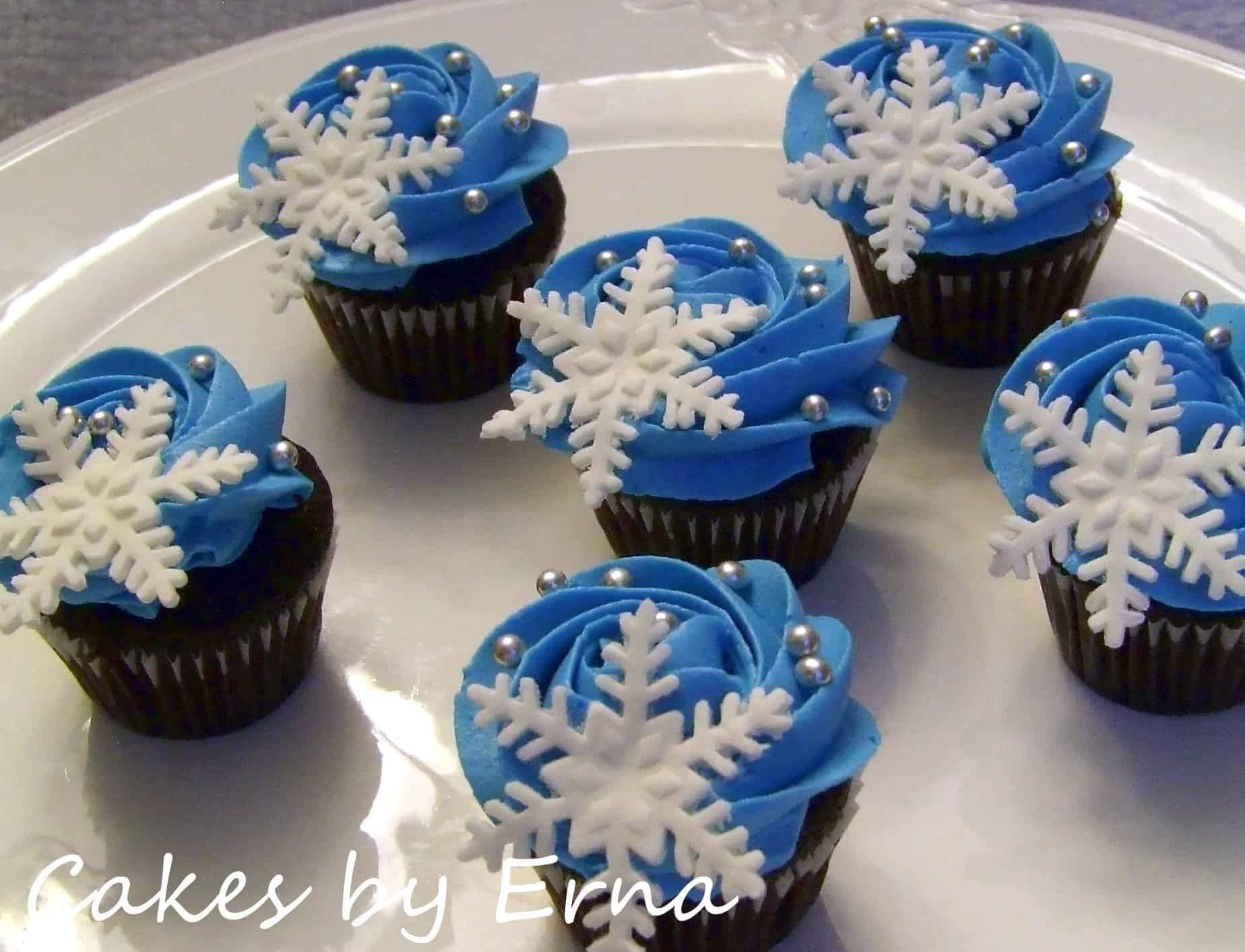 Winter Wonderland cupcakes