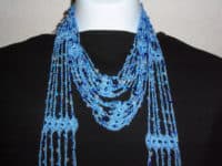 Beaded crochet neck scarf 200x150 Crochet Away: 15 Stunning Beaded Crochet Patterns
