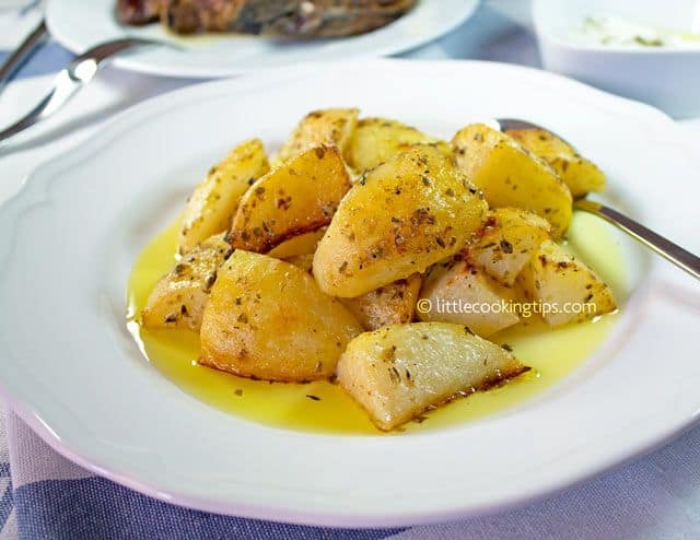 Lemon garlic roasted potatoes